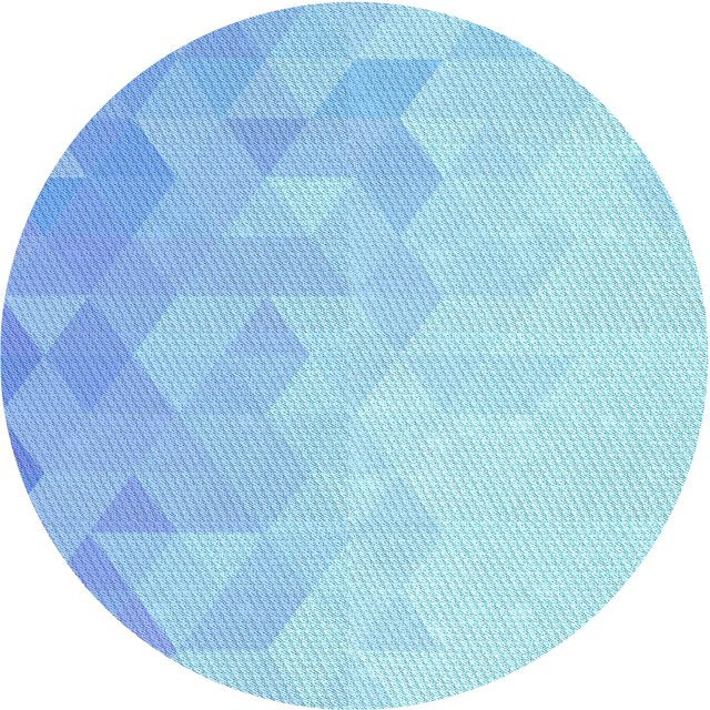 Ahgly Tapis d'Intérieur Lavable en Machine Carré Transitionnel Bleu Cristal, 3 Pieds Carré