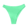 thumbnail image 4 of Maillot de Bain pour Femmes - Bas de Bikini pour Femmes, Bas de Maillot de Bain Côtelée Échancrée Taille Mi-Haute, Bas de Maillot de Bain, Bikini Femme, 4 of 5