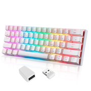 Riwcyla Motospeed SK62 Gaming Mechanical Keyboard 61 Keys RGB Backlight Blue Switch Macro Drive For Laptop PC , perfect for daily use, outdoor activities, travel & casual occasions