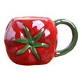 thumbnail image 1 of Abbracc Cute Ceramic Coffee Morning Cup Teacup Funny Creative Hot or Cold Drinks Ceramic Tomato, 1 of 9