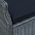thumbnail image 5 of vidaXL 7 Piece Garden Dining Set Dark Grey Poly Rattan, 5 of 5
