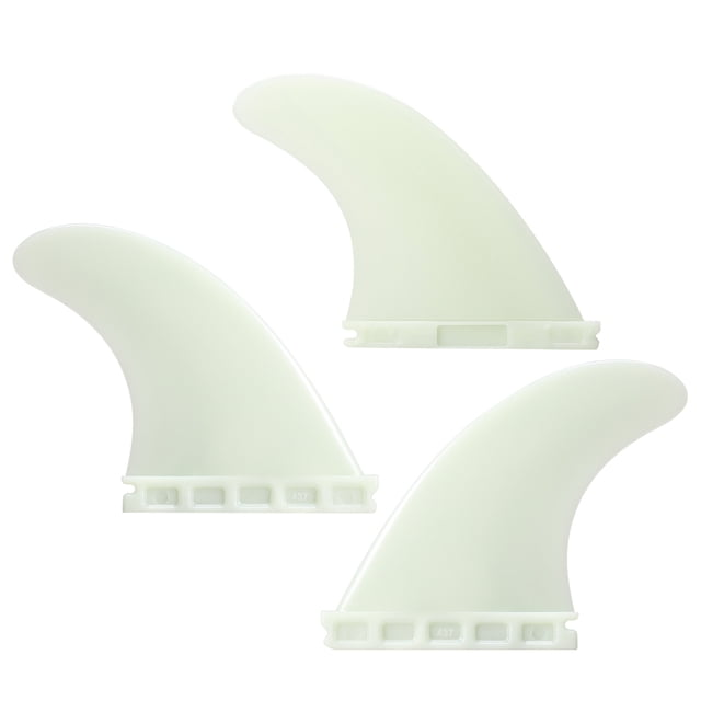 Graflsoa 3-Piece Surfboard Fin Set in Natural Tones, 4.37'' Height, Durable Nylon Construction for Enhanced Surfing Performance