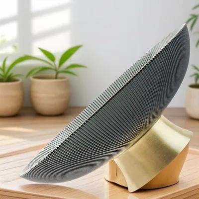 ORDDIART Pedestal Bowl Decor Glass Fruit Bowl for Stylish Kitchen 1Pack