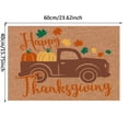 thumbnail image 2 of Thanksgiving Welcome Doormat with Festive Holiday Greeting for Seasonal Home Entryway, 2 of 5