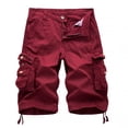 thumbnail image 2 of Birdeem Mens Casual Pure Color Outdoors Pocket Beach Work Trouser Cargo Shorts Pant, 2 of 3
