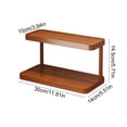 thumbnail image 3 of Two-Tier Desktop Storage Rack, Mug and Cup Holder for Office Desk, Wooden Organizer for Kitchen and Bathroom, Space-Saving Shelf for Home Use, 3 of 7