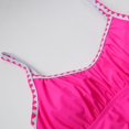 thumbnail image 4 of Huesdet Women Plus Size One Piece Swimsuit Athletic Tummy Control Ruched Bathing Suit with U-Back[Red,XL], 4 of 9