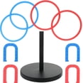 thumbnail image 1 of LEEYNEER 2 Kit/18Pcs Toys Childrens Soft Material Horseshoes Round Carnival Game Rings Set, 1 of 6