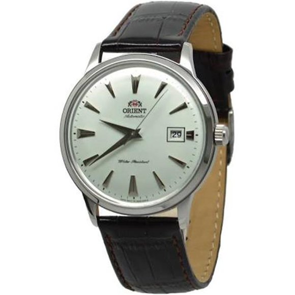 Orient FAC00005W0 Montre pour Homme 2e Génération Bambino Cadran Blanc Bracelet en Cuir Brun