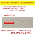 thumbnail image 2 of Étui de Protection pour Microsoft Surface Pro 12 2-en-1 Ordinateur Portable/tablette (2025) Pochette de Protection (Modèle 2110) Accessoires en Étui PU Béquille Multi-Angle, 2 of 7