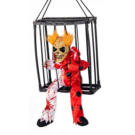 Hinati Sales Today Deals Sales Halloween Decorations Indoor Outdoor Outdoor Halloween Decorations Scary Halloween Decoration Hanging Prisoner Cage Decor for Outside Garden Yard Patio Party