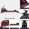 thumbnail image 2 of Sunny Health & Fitness Elite Water Rowing Machine with High Resistance Vertical Tank, Exclusive Bluetooth SunnyFit App, 2 of 6