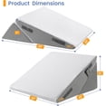 thumbnail image 2 of Wedge Pillows for Adult Adjustable Bed Wedge Pillow for Post Surgery Triangle Pillow Headboard with Bolster Cushion for Sleeping Acid Reflux Neck & Back Support and Dark G, 2 of 9