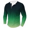 thumbnail image 1 of AherBiu Plus Size Mens Long Sleeve Shirts Stretch Athletic Button Shirt Lightweight Comfy Fall Gradient Sports Shirts, 1 of 4