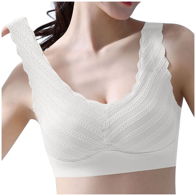 Timegard Womens Bras No Underwire Wide Strap Full Coverage Stretch High Support Comfort Daily Bralette