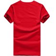 thumbnail image 3 of Mefallenssiah T-Shirt à Manches Courtes pour Homme Mode Été Imprimé T-Shirts Chemise à Manches Courtes T-Shirt Blouse Décontractée Haut Rouge, 3 of 3