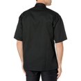 thumbnail image 4 of Uncommon Threads 0415-0102 Small Short Sleeve Chef Coat in Black, 4 of 4