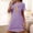 Purple, variant on Sakmal Moomoos for Women Sleep Soft Loose Stretchy Black Moomoo Dress Short Crew Neck Short Sleeve Graphic Nightgowns S-2XL