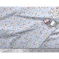 thumbnail image 2 of Soimoi Blue Rayon Fabric Maze & Grandiflora Roses Floral Print Fabric by the Yard 56 Inch Wide, 2 of 6