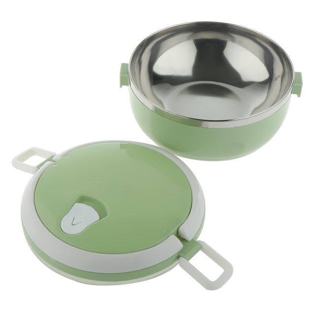 yuksok Stainless Steel Travel Thermal Lunch Box Bento Lunchbox Food Container Green02