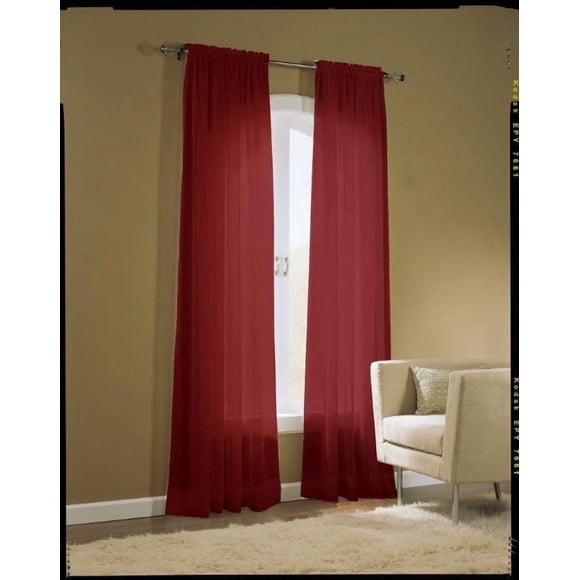 No. 918 Voile Pole Top Curtains