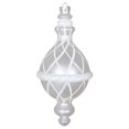 thumbnail image 1 of Vickerman MT198811D Ornement Candy Glitter Net Drop Blanc de 10 Po, 1 of 1