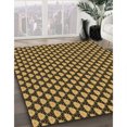 thumbnail image 3 of Ahgly Company Tapis d'Intérieur Lavables à la Machine, Carrés, Transitionnels, Jaunes, Tapis de Zone, 3 Pieds Carré, 3 of 7