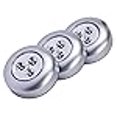 thumbnail image 3 of LIGHT IT! By Fulcrum, 30010-301 Stick-On Light, Silver, 3 Pack, 3 of 4