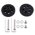 thumbnail image 3 of Roues de Remplacement pour Bagages 55mmx12mm Résistantes à l'Usure Protection Environnementale Roues de Remplacement pour Valise en PU Noir Paire, 3 of 8