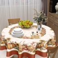 thumbnail image 2 of Nappe de l\'Action de Grâce Ronde 60 Pouces Citrouille d'Automne Récolte Décoration Nappe d'Extérieur Rustique Feuilles d'Érable d'Automne Housse de Table pour Salle à Manger Cuisine Fête des Fêtes Pique-Nique Maison Déco d'Automne, 2 of 6