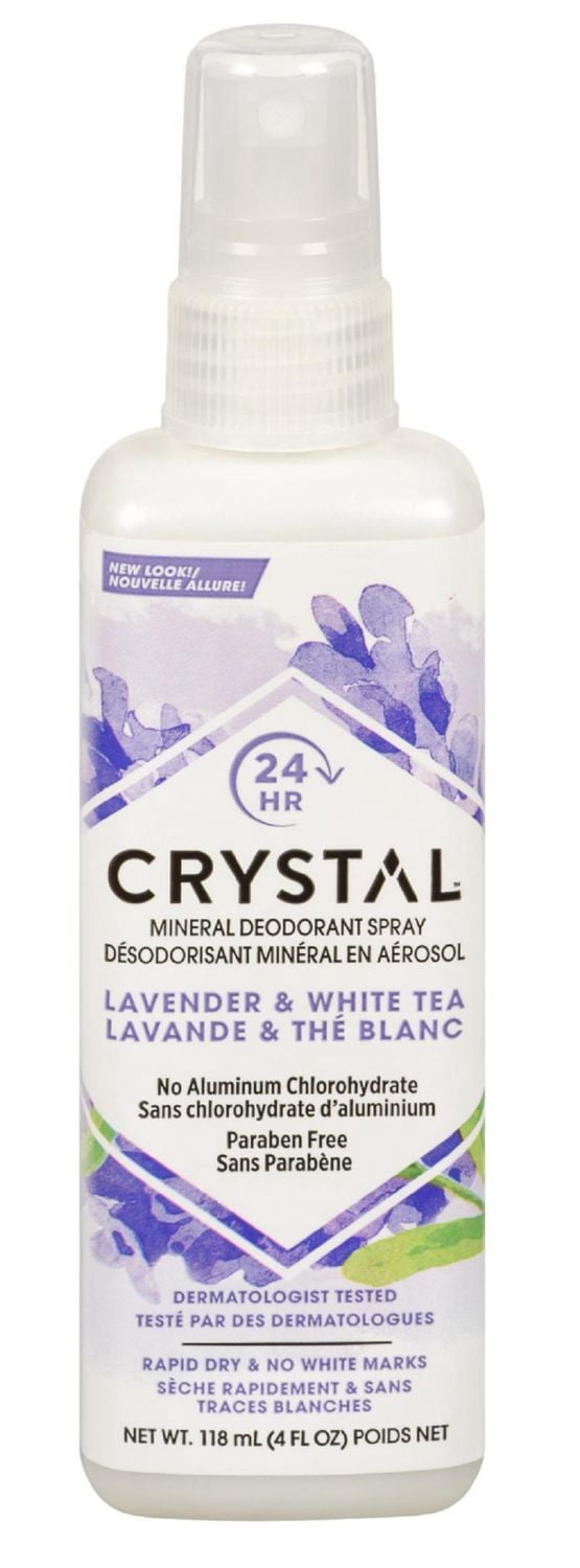 Crystal Essence Lavender & White Tea Mineral Deodorant Body Spray