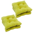 thumbnail image 1 of 16-inch Solid Micro Suede Square Tufted Chair Cushions (Set of 4), 1 of 2
