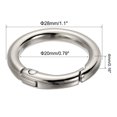 thumbnail image 2 of Unique Bargains Silver Tone Zinc Alloy Spring Gate O Ring Snap Clip Buckle, 10 Pack, 2 of 5