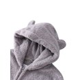thumbnail image 3 of Solid Color Parent-Child Suit, Long Sleeve Family Pajamas Set, Round Neck Zipper Hoodie, 3 of 7