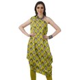 thumbnail image 2 of Moomaya Robe Kurti à une Épaule Imprimée pour Femme, Sans Manches, à Col Bénitier, Style Bohème, Tenue de Soirée de Designer, 2 of 7
