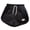 Black, variant on Akiihool Girls School Uniform Shorts Toddler Baby Girl Shorts Casual Summer Elastic Waist Ruffle Hem Shorts Bottoms (Red,4-5 Years)