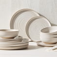 thumbnail image 1 of Better Homes & Gardens-Collins Cream Stoneware 12-Piece Dinnerware Set, 1 of 4