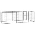 thumbnail image 3 of vidaXL Chenil Extérieur pour Chien en Acier 12,1 M2, 3 of 4