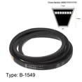 thumbnail image 2 of Unique Bargains B-1549 V-Belts Drive Belt, Rubber, for Power Transmission, 2 Pack, 2 of 6