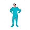 thumbnail image 3 of Big Feet Pajama Grenouillère pour Adulte en Tricot Jersey Turquoise à Pieds avec Rabat pour Fesses, 3 of 4