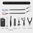 thumbnail image 4 of Anti-lost Rope Retractable with Keyring Carabiner Theftproof Coiled Spring Fishing Pliers Anti-lost Safety Lanyard Outdoor Access, 4 of 10