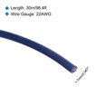 thumbnail image 2 of Uxcell 22AWG Stranded Wire Hookup 30M/100ft Blue, Electrical Wire UL1007 Spool, 2 of 6