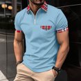 thumbnail image 1 of Mefallenssiah Hauts pour Hommes, Liquidation Haut Décontracté à Boutons Col Rabattu Manches Courtes Sport, 1 of 1