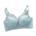 thumbnail image 2 of UPPADA Full Coverage Plus Size Bra Convenient Front Button Bras Cool Liftup Bra Super Gather Wireless Push-Up Bra Lifting Bras Breathable Underwear Bra, 2 of 3