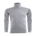 thumbnail image 1 of Homme Garçon Chaud Coton Col Montant Chandail Chandail Hauts Col Roulé Chemises, 1 of 9
