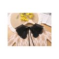 thumbnail image 5 of INSPIRE CHIC Detachable Fake Collar, Semi-Sheer Embroidery Mini Cape Neck Ruff for Blouse Black-5, 5 of 5