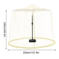 thumbnail image 2 of Black Patio Umbrella Mosquito Netting with Double Zipper - Universal Fit for Market Table Umbrellas, Adjustable Height, Water Pipe Base for Stability, 2 of 4