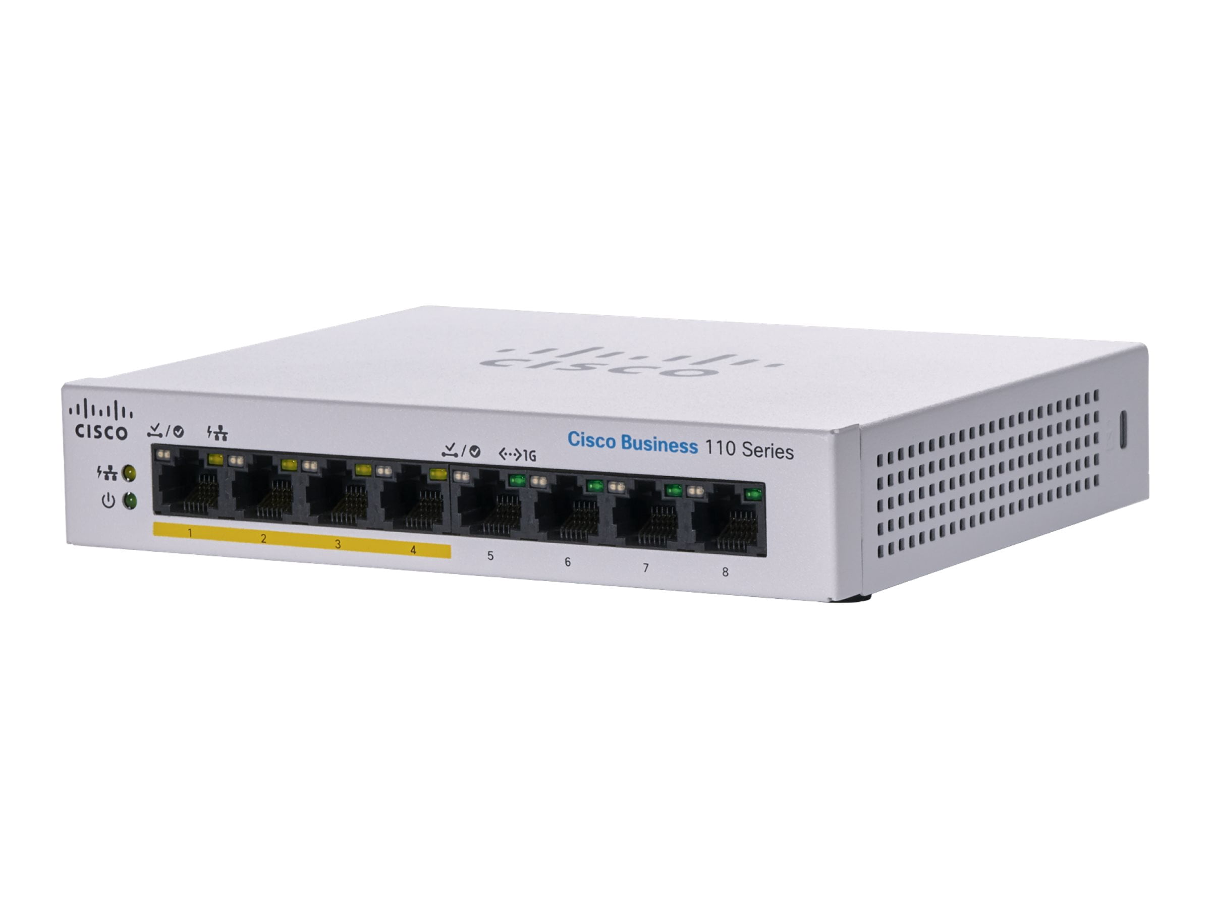 Cisco Business 110 Series 110-8PP-D Commutateur Non Managéré 8 Ports, 32 W