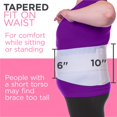 thumbnail image 5 of BraceAbility Plus Size Women's Back Brace for Female Lower Back Pain - XXL Ladies Soft White Elastic Lumbar Compression Obesity Support Belt Girdle is Discreet Under Clothes (2XL), 5 of 5