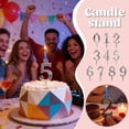 thumbnail image 1 of Cake Insert Display for Celebration Number Cake Topper with Candles for Birthday Party and Reusable Design, 1 of 7